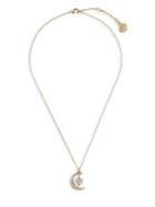 Vince Camuto Goldtone And Crystal Pave Crescent And Star Pendant