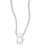 Alex Woo Sterling Silver Dog Icon Necklace