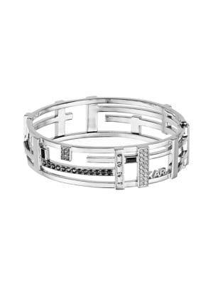 Karl Lagerfeld Paris Small Boucle Rhodium-plated Cuff