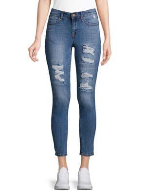 William Rast Distressed Ankle Jeans