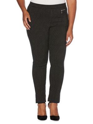Rafaella Plus Shadow Dot Trousers