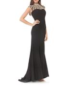 Js Collections Bead Embellished Gown