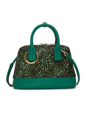 Vince Camuto Kimi Leopard-print Leather Satchel