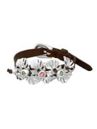 Uno De 50 Leaves Swarovski Crystal And Silver Bracelet