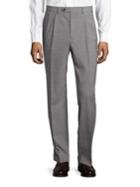 Lauren Ralph Lauren Pleated Houndstooth Wool Pants