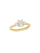 Sonatina Diamond Bridal 14k Yellow Gold And 3-diamond Engagement Ring