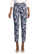 Joan Vass Printed Cropped Trousers