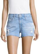 Ag Brynn Ripped Denim Shorts