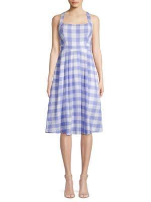 Astr The Label Lillian Cotton & Linen Blend A-line Dress