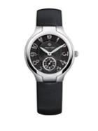 Phillip Stein Ladies Silvertone And Leather Chronograph Watch