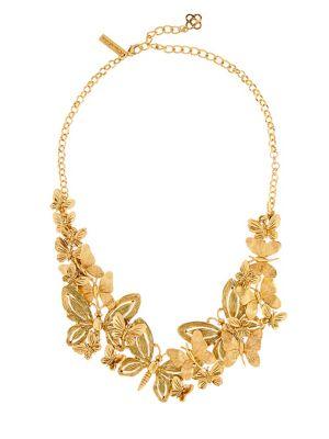 Oscar De La Renta Butterfly Bib Necklace