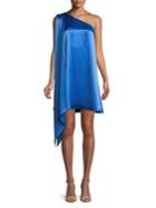 Mestiza New York Metallic Midnight Naomi One Shoulder Mini Dress