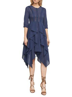 Bcbgmaxazria Jovita Asymmetrical Ruffle Dress