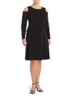 Michael Michael Kors Plus Cold Shoulder A-line Dress