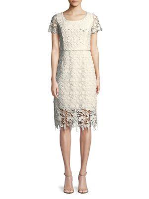 Nue By Shani Capsleeve Crochet Lace Dress