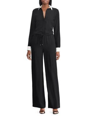 Lauren Ralph Lauren Petite Petite Layered Wide-leg Jumpsuit