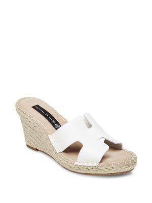Steven By Steve Madden Eryk Leather Wedge Espadrilles