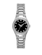 Bulova Ladies Crystallized Stainless Steel Bracelet Watch