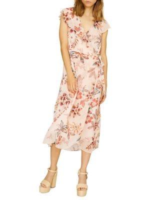 Sanctuary Jolynn Wrap Midi A-line Dress