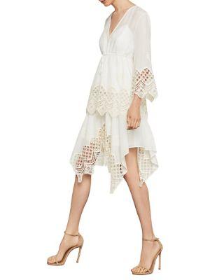 Bcbgmaxazria Two-piece Embroidered Top And Spaghetti Strap Tank Top
