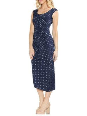 Vince Camuto Petite Sapphire Bloom Midi Dress