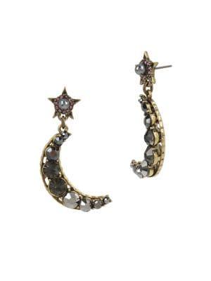 Miriam Haskell Moon And Star Drop Earrings