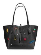 Coach Embroidered Leather Market Tote