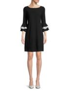 Gabby Skye Ruffled Sleeve Shift Dress