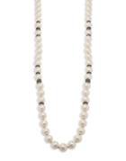 Design Lab Lord & Taylor White Pearl & Crystal Single Strand Necklace