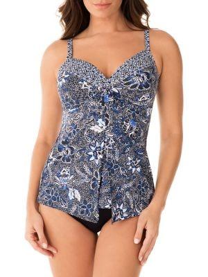 Miraclesuit Provence D'azur Love Knot Tankini Top