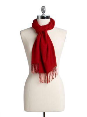 Lord & Taylor Solid Knit Scarf