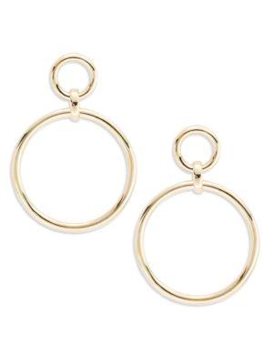 Design Lab Lord & Taylor Goldtone Circle Drop Earrings