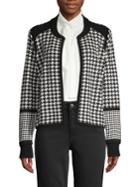Vince Camuto Houndstooth Sweater Jacket
