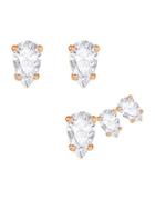 Swarovski Attract Crystal-studded Earrings/set Of 2