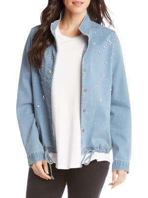 Karen Kane Embellished Denim Jacket