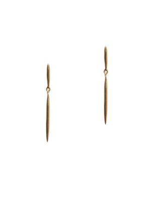 Sole Society Goldtone Double Drop Bar Earrings