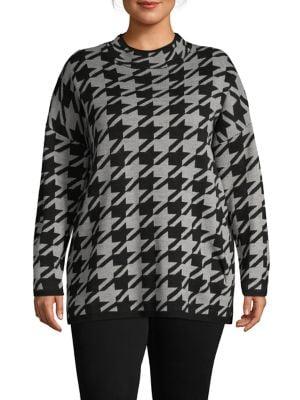 Context Plus Patterned Long-sleeve Sweater