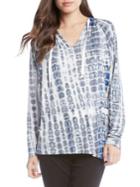Karen Kane Tie-dye Long-sleeve Hoodie