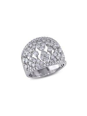 Sonatina Vintage 18k White Gold & Diamond Ring
