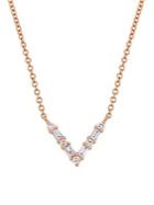 Sonatina 14k Rose Gold & 0.16 Tcw Diamond Necklace