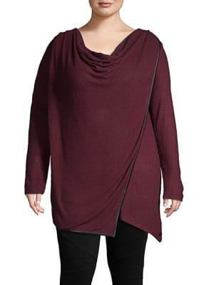 Marc New York Performance Plus Cowlneck Wrap Sweater