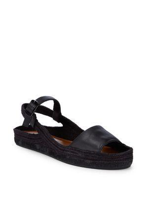 Imnyc Isaac Mizrahi Sandra Leather Espadrilles