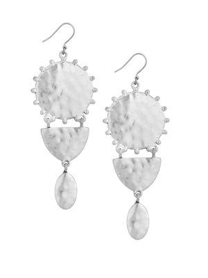 Lucky Brand Culture Club Medallion Statement Earrings