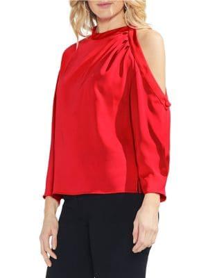Vince Camuto Petite Cold Shoulder Blouse