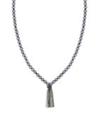 Laundry By Shelli Segal 10mm Faux Pearl Tassel Necklace
