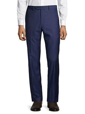 Black Brown Classic Wool Suit Separate Pants