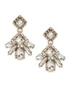 Design Lab Lord & Taylor Crystal Cluster Drop Earrings