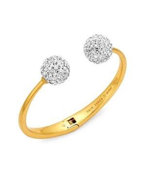 Kate Spade New York Goldtone And Cubic Zirconia Open Hinge Cuff Bracelet