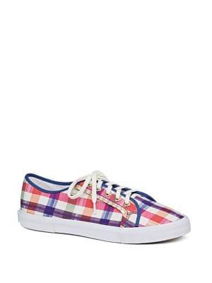 Jack Rogers Carter Plaid Fabric Sneakers