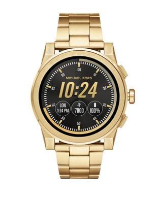 Michael Kors Access Grayson Goldtone Touchscreen Bracelet Smart Watch
